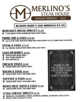 Merlino's Steak House food