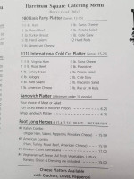 Harriman Square Deli menu