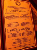 Cellblock Steak House menu