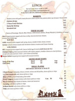 Korner Cafe menu