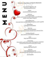 Valenti’s Italian menu