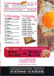 Pizza Des Lys menu