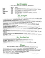 Bella Italia menu