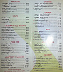 Sung's Chinese Restaurant menu