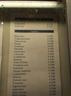 De Brug menu