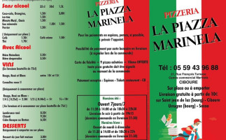 La Piazza Marinela menu