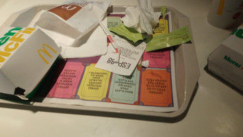 Mcdonald's menu