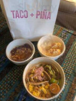 Taco and Pina food