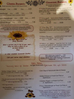 Reichhold's Cafe menu