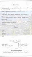 Auberge de l'Ormeau menu