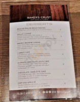 Baker's Crust Artisan Kitchen menu