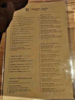 Baker's Crust Artisan Kitchen menu