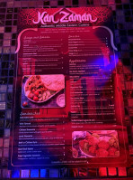 Kan Zaman menu