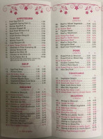 Hong Xin Garden menu