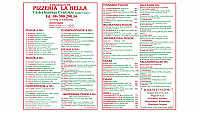 Pizzeria La Bella Vaesterhaninge menu