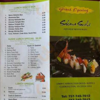 Sakana Sushi menu