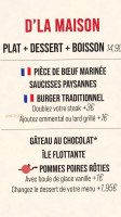 Courtepaille menu