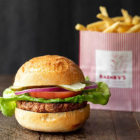 Barney's Gourmet Hamburgers food