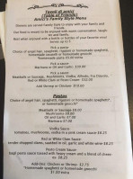 Amici Italian Grille menu