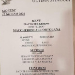 Ultima Spiaggia Circulen menu