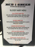 Red Green menu