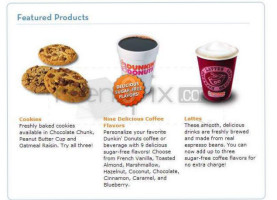 Dunkin' menu