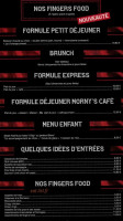 Le Morny's CafÉ menu