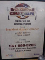 Prado's Cuban Cafe food