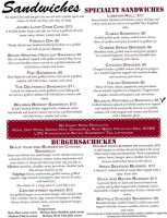 Center Street Grille menu