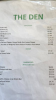 The Den menu