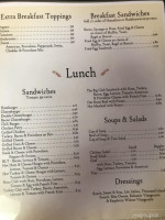 Carla's Diner menu