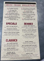 Snitz Creek Brewery menu