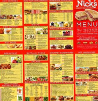 Nick's Gourmet Deli food