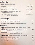 Pattison's Patisserie menu