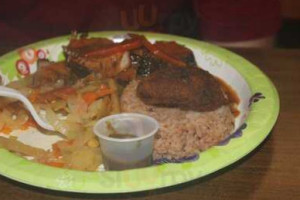 The Jerk Cafe food