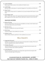 Spicy Affair Indian Cuisine menu