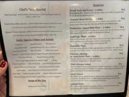 Tomato Shed Cafe menu