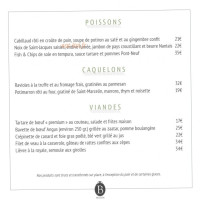 Hostellerie De La Porte Bellon menu