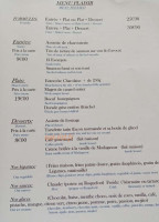 La Porte Oubliée menu