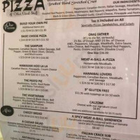 De Pasquale's Pizza menu