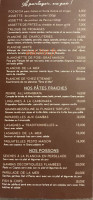 Bistrot Chez Etienne menu