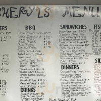 Sheryl’s Country Kitchen menu