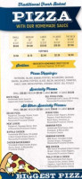 Beck's Pizza And Sandwich Shop menu