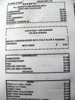 Leo's Sub Shop menu