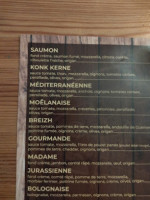 Les Frangins menu