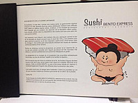 Sushi Bento Express menu