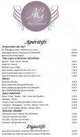 L'Ange Gourmand menu