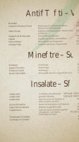 Tradizione Italiana menu