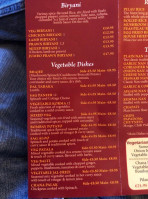 Indigarden Indian Takeaway menu