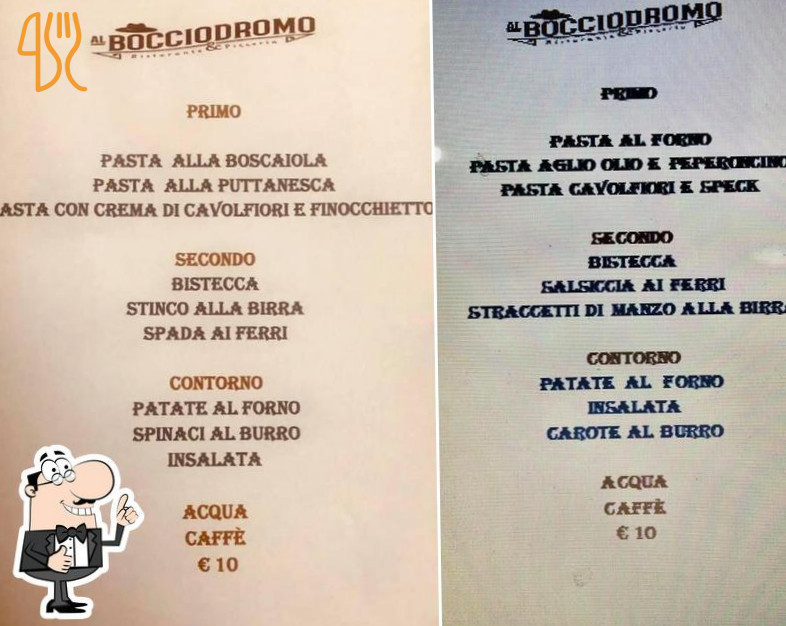 Al Bocciodromo Carta